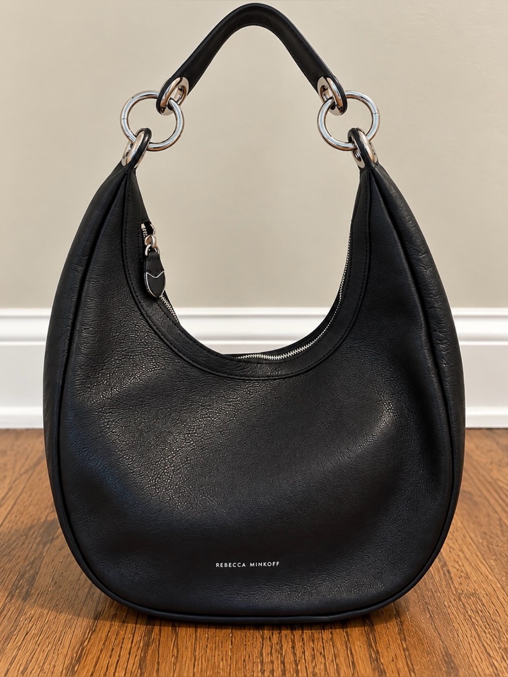 NWT Rebecca Minkoff Sofia Hobo Black Leather Bag $298